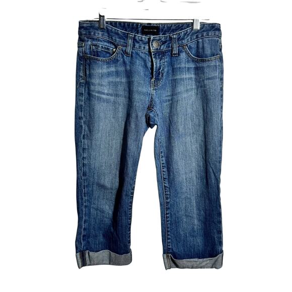 The Limited Jean Capris Women 6 Blue Cotton Casual Y2K 90s Bratz Preppy Minimal - Picture 1 of 5